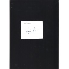 Signed plain white card by Kevin Moran the Manchester United footballer